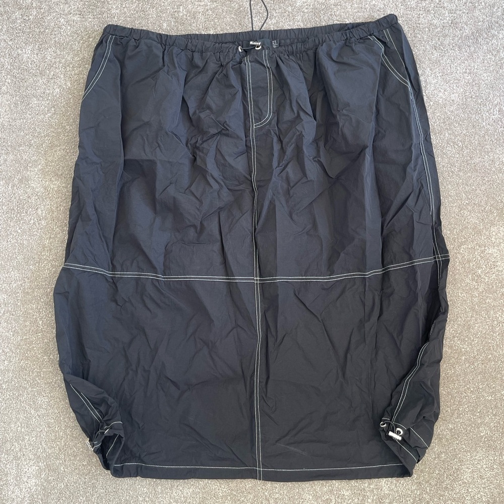 Parachute midi skirt with contrast stitch size 4X